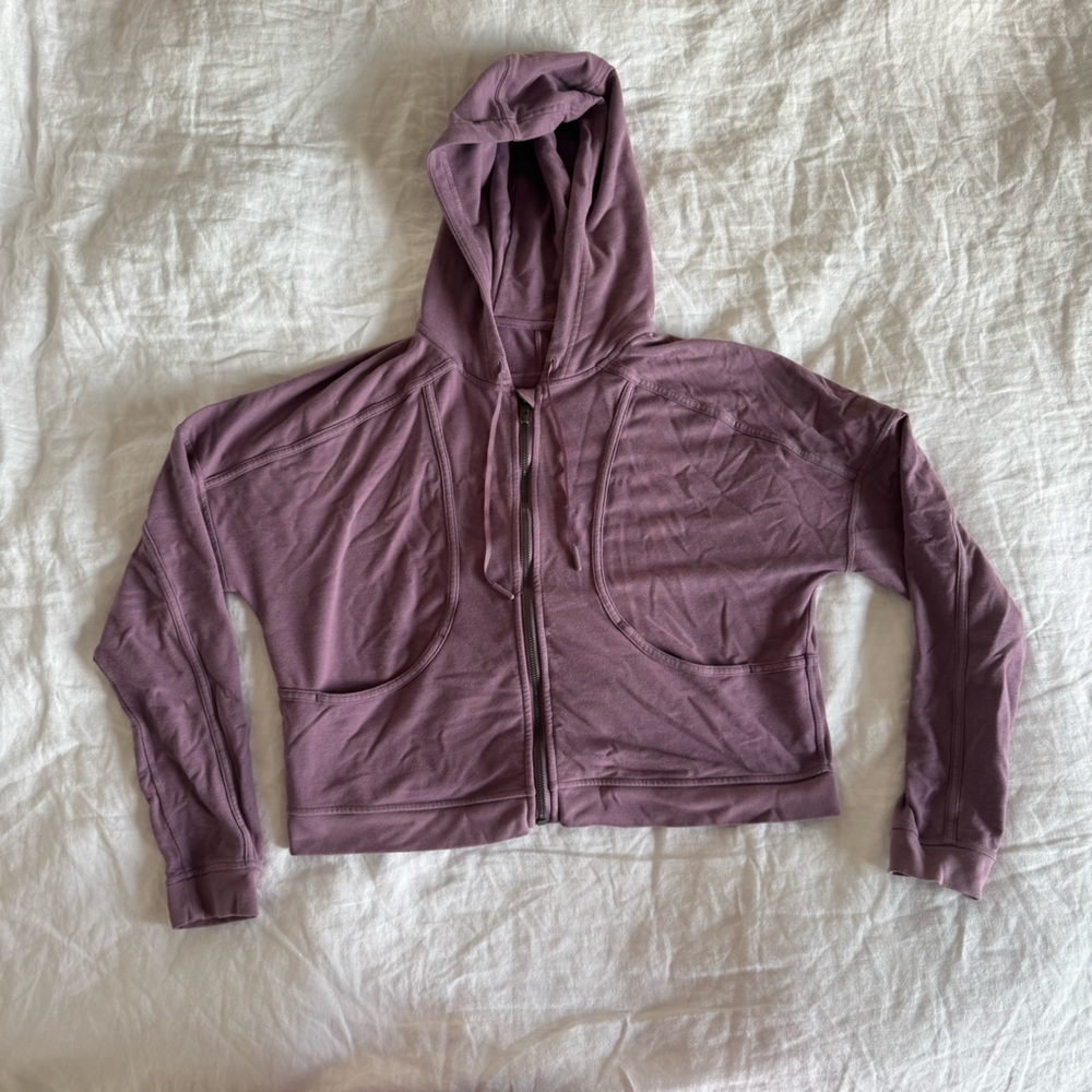 lululemon athletica Mauve/Purple Zip Hoodie